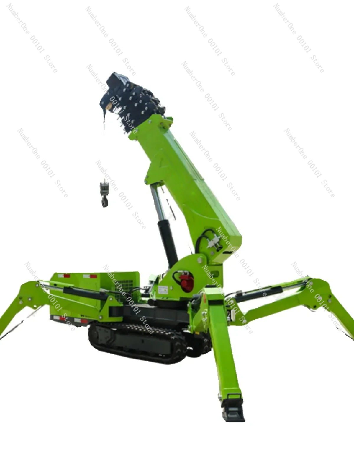 3 tons 5 tons crawler spider crane remote control hydraulic telescopic folding crane mobile small crane manufacturer