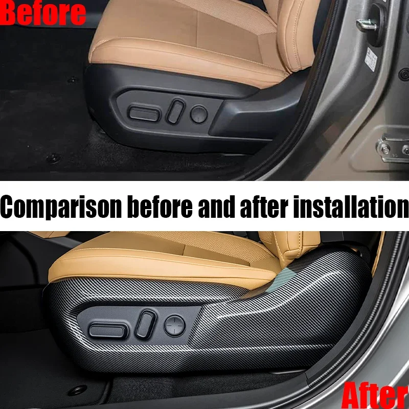 For Lexus ES 350h 350e 500e 2026 2027 Seat Adjustment Button Panel Anti Kick Cover Car Interior Protective Trim Accessories