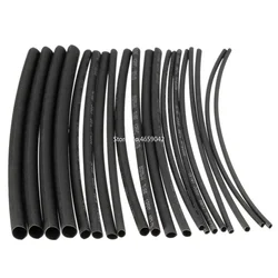 20pcs 100mm Black Color 2:1 Polyolefin H-type Heat Shrink Tubing Tube Sleeving 5 Specifications 1mm 2mm 3mm 4mm 5mm