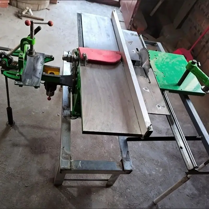 Multifunctional three-in-one woodworking machinery with sliding table saws, bonders, planers, thick cutting machines for woodwor