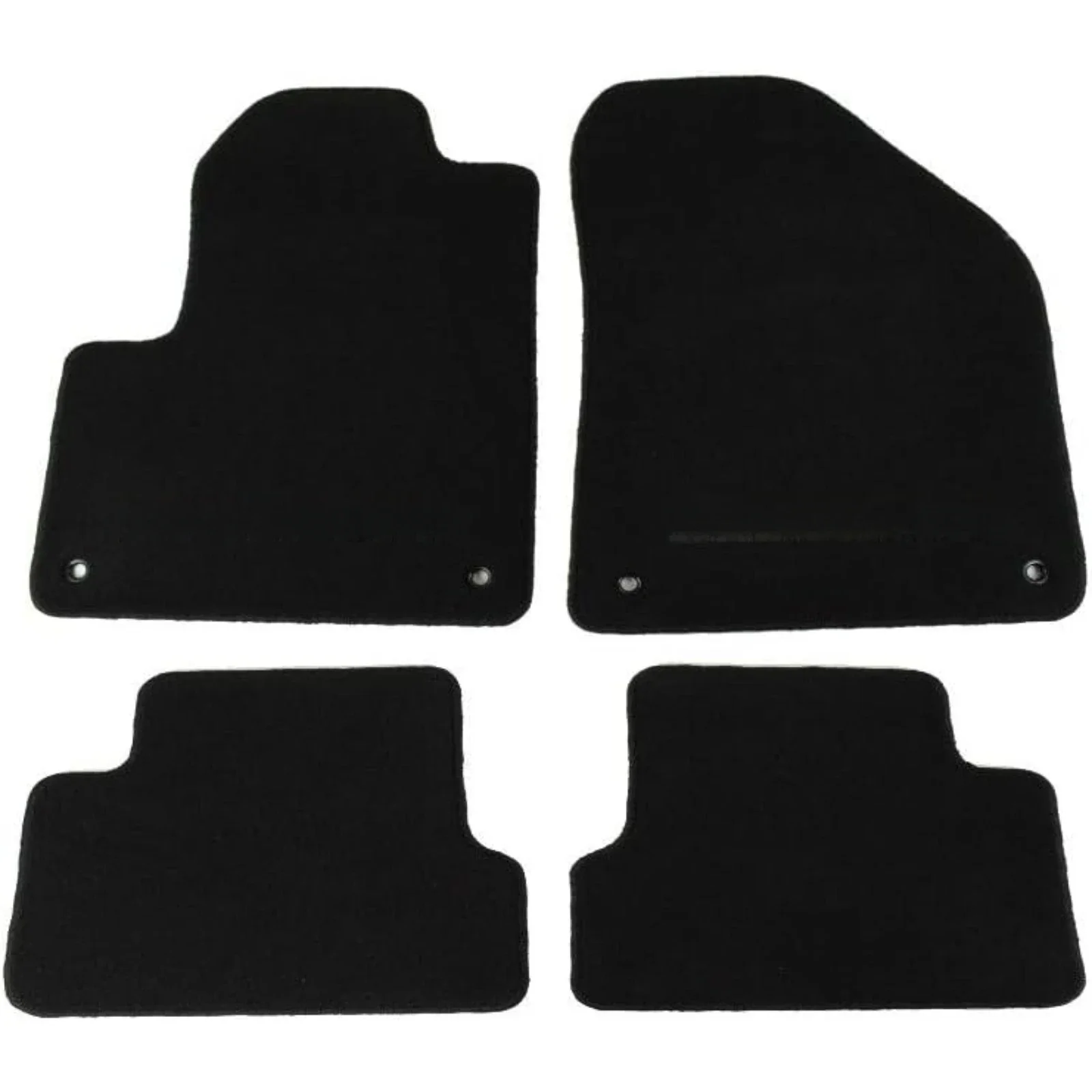 US  82213989 Carpet Floor Mats Premium carpet floor mats, Complete set of four, Black, Jeep brand logo