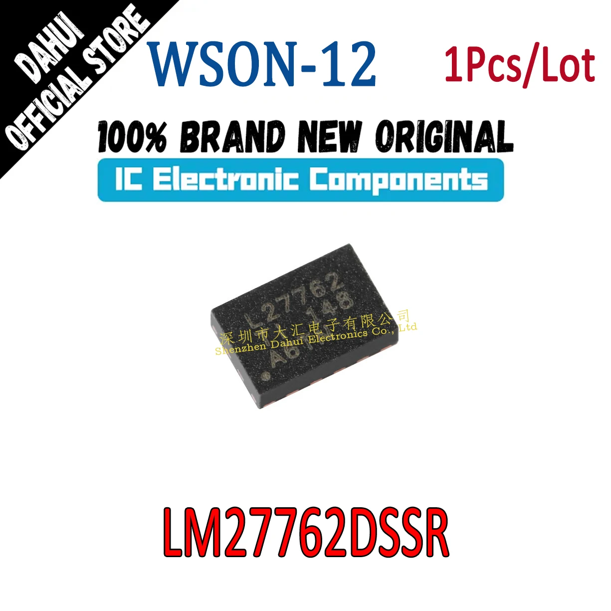 

LM27762DSSR Silk screen L27762 WSON-12 low noise positive and negative output charge pump chip IC New original