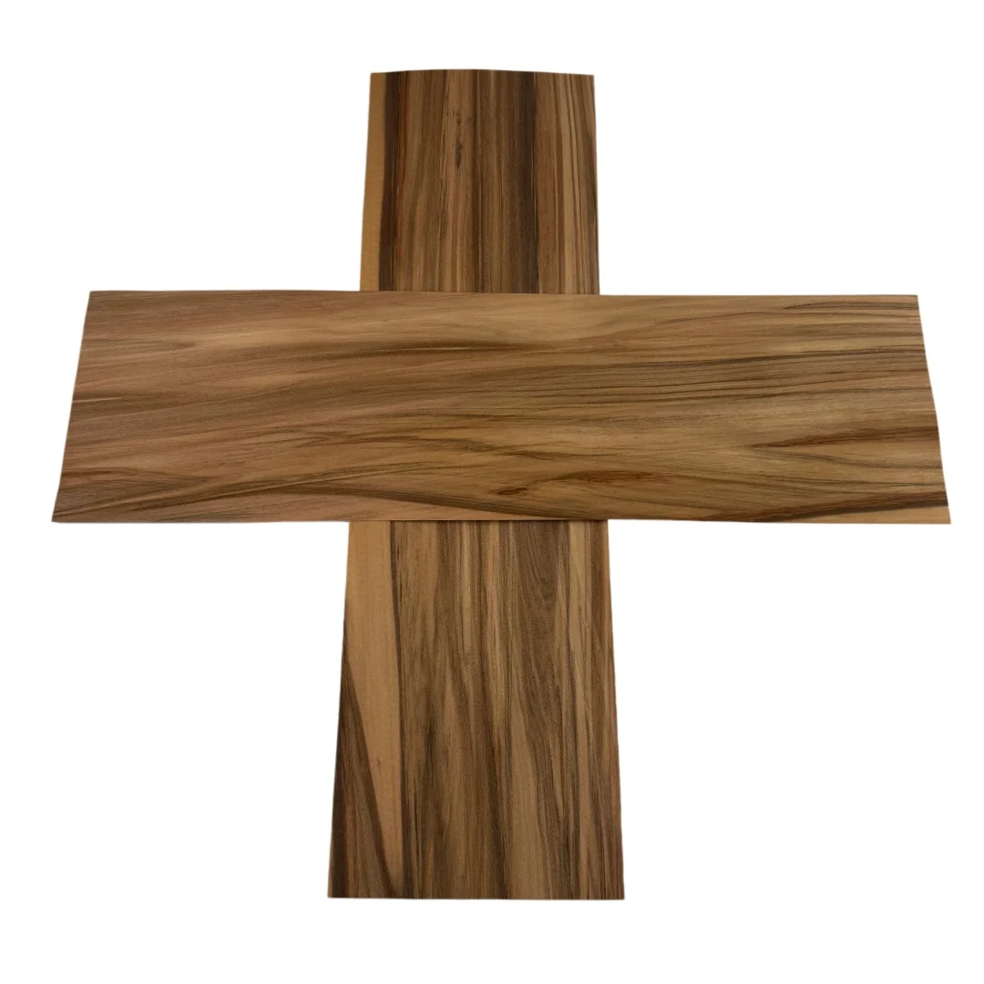 2Pcs 0.5mm Natural Apple Wood Veneer, Bookmatched, Guitar Body Veneer, DIY Marquetry Veneer, Size 50x14cm