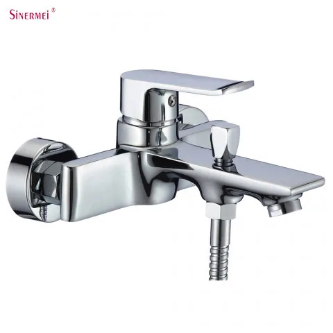 Bathroom Faucet Single Handle Square Bath Mixer Brass Bath Tap Bath Faucet Sanitary Ware Manufacturer