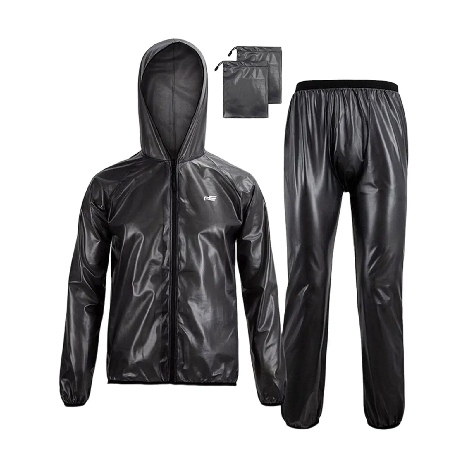 All-Weather Protection Rain Suit with Convenient Storage Bag for Outdoor Activities
