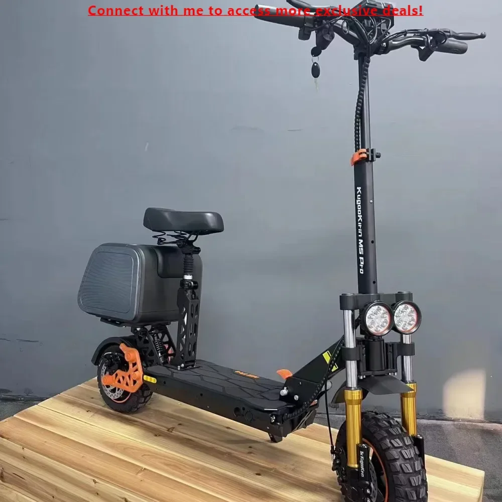 

Внедорожные электрические самокаты с мощной батареей 1200 Вт и большой хвостовой коробкой со складным Sear для взрослых