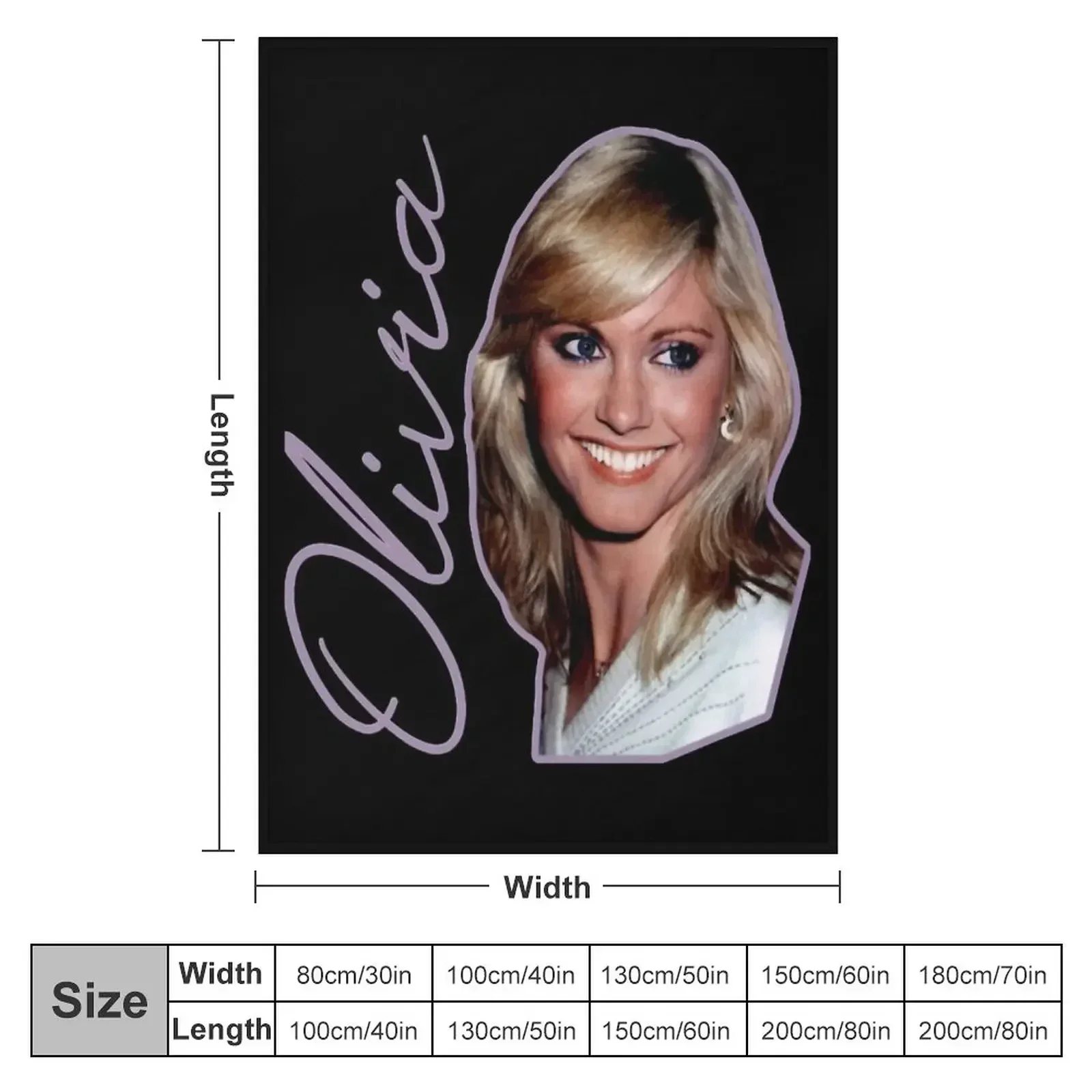 Olivia Newton JohnOnly Single Throw Blanket Hairy Extra Large Throw Blankets