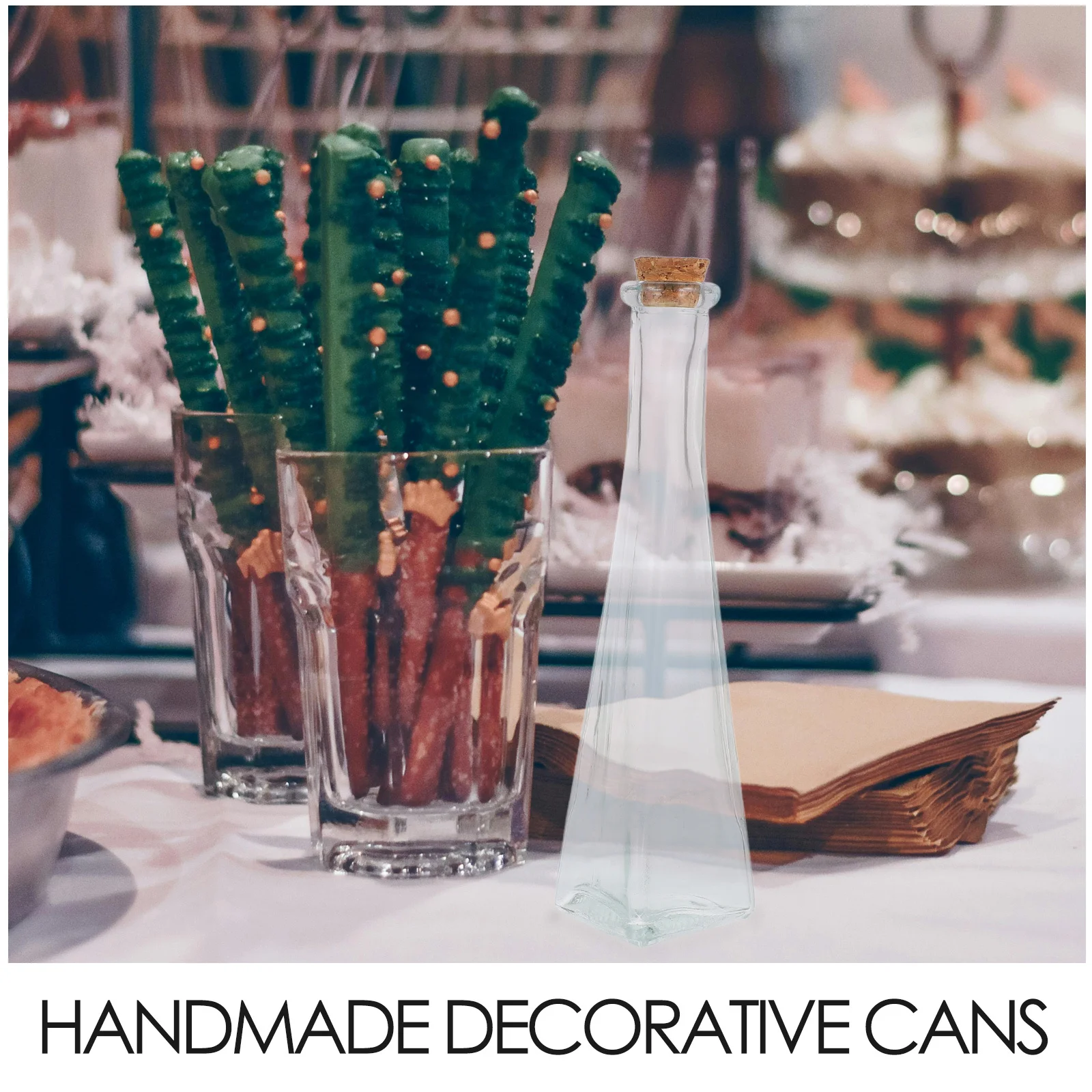 3 قطعة مجموعة زجاجات حفل رمل الزفاف حاويات زجاجية أنيقة مع الفلين تذكار الجرار الزخرفية هدايا دش الزفاف #6