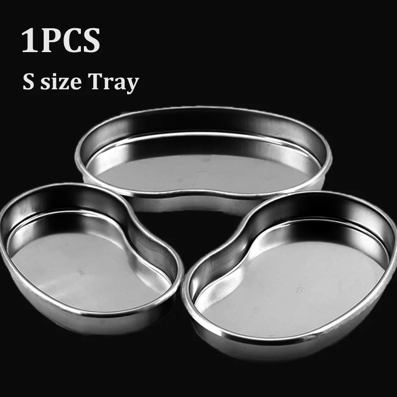 

Stainless Steel Medical Dental Instruments Bend Tray Disinfection Plate Eyebrow Lip Tattoo Sterilizatio Microblading Supplies