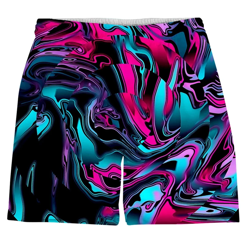 Men\'s Swimwear Shorts Oil Painting Harajuku 3d Surfing Board Shorts Casual Beach Mens Trunks Masculina Swimsuit Sports Pants 4XL