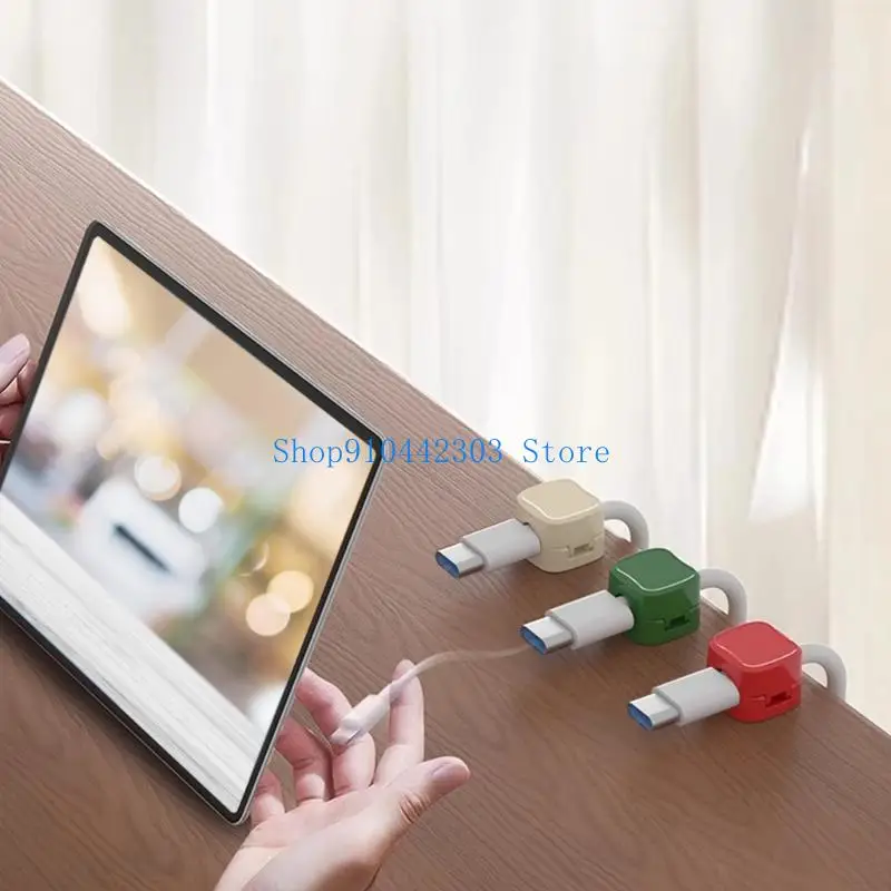 

652F Cable Clip Cord Holder for Desk and Nightstands Cord Organizers for Home Office Car