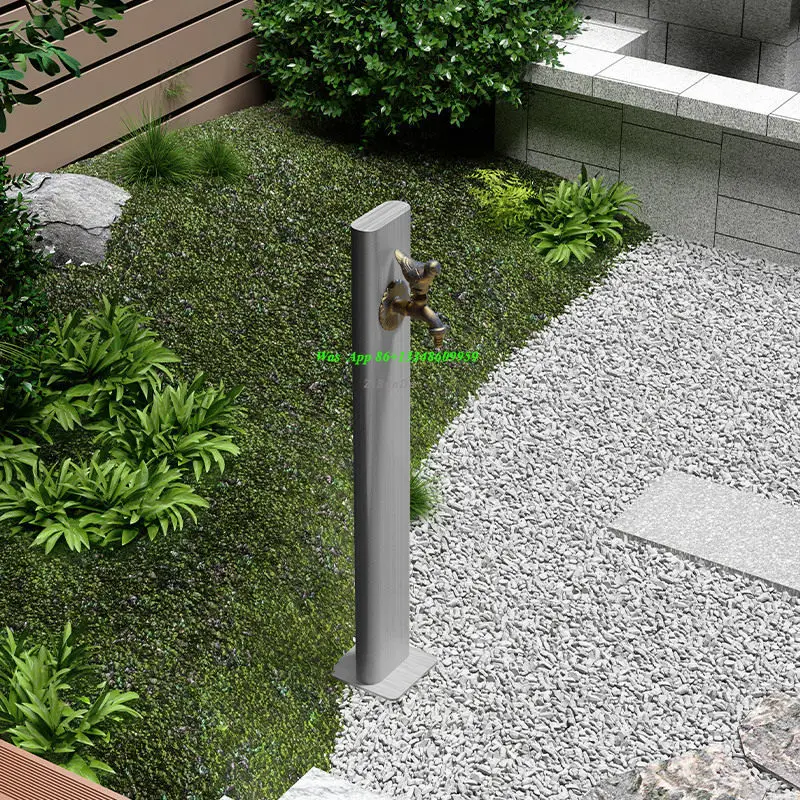 Courtyard Outdoor Column Stainless Steel Faucet Small Courtyard Antifreeze Crack Hydrant Outdoor Floor Type Water Column