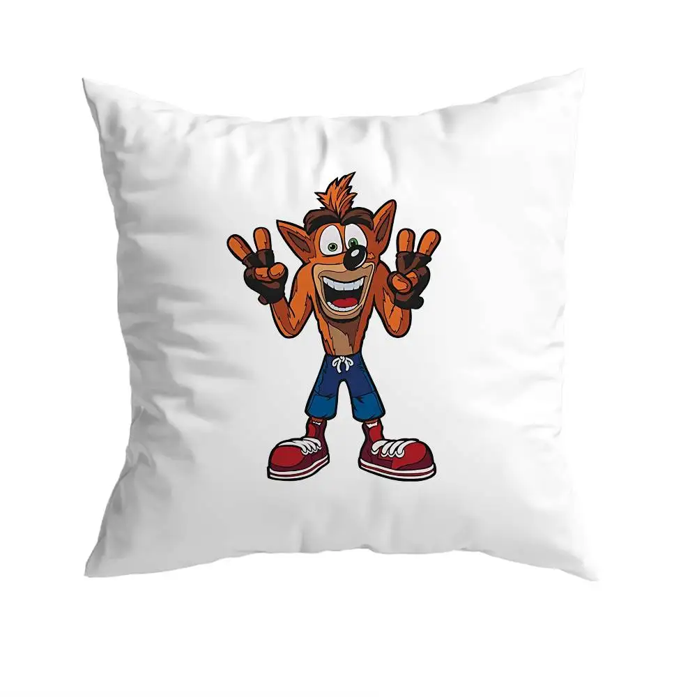 Naughty About Time Crash Pillow Case Square Double-Sided Printing Short Plush Sofa Cushion Cover Bedroom Bedside Pillow