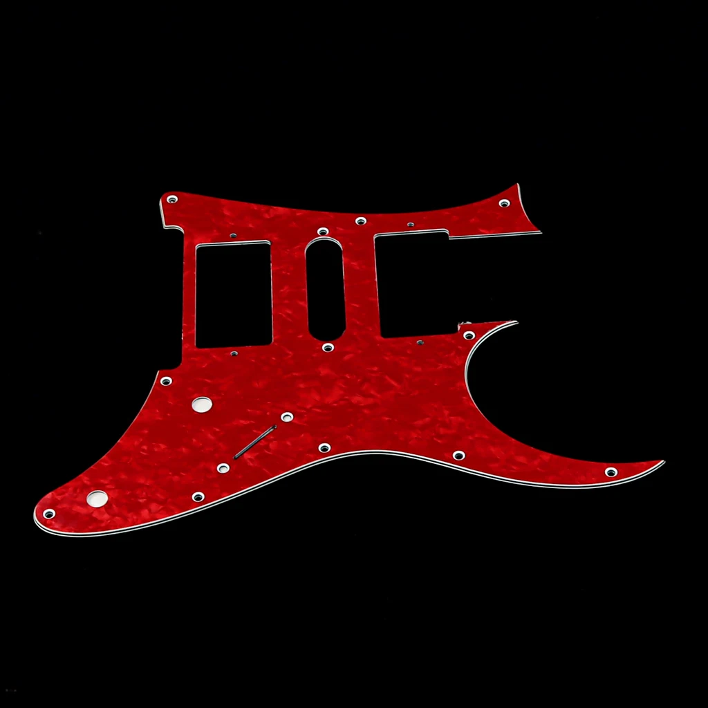 3Ply Red pearl 10 Holes HSH Guitar Pickguard Scratch Plate for Electric Guitar Parts