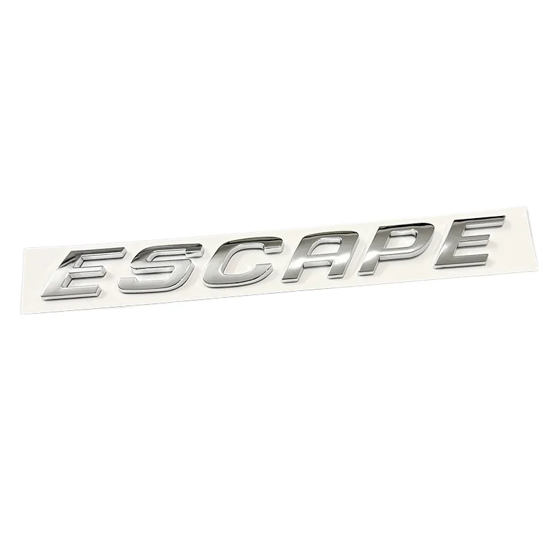 1pcs 3D ABS High Quality ESCAPE Car Emblem Fender Side Rear Tail Trunk Badge Sticker Decal Styling Auto Accessories Car Sticker