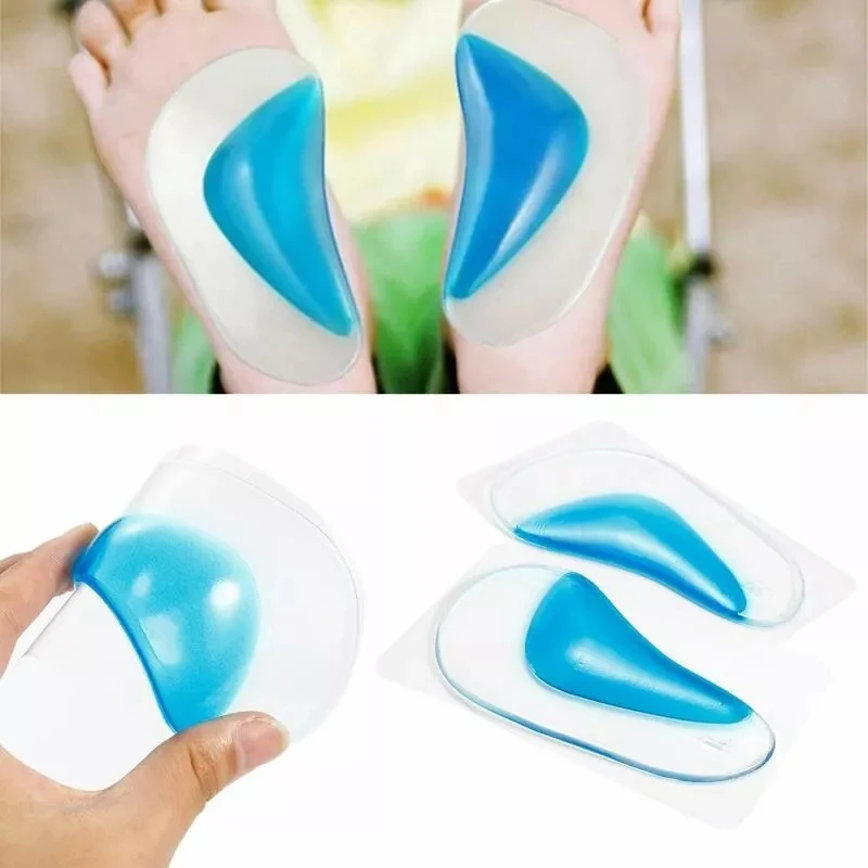 Flexible Shoe Insert Comfortable Gel Insoles Orthotic Arch Support Insoles Flatfoot Corrector Shoe Cushion Insert