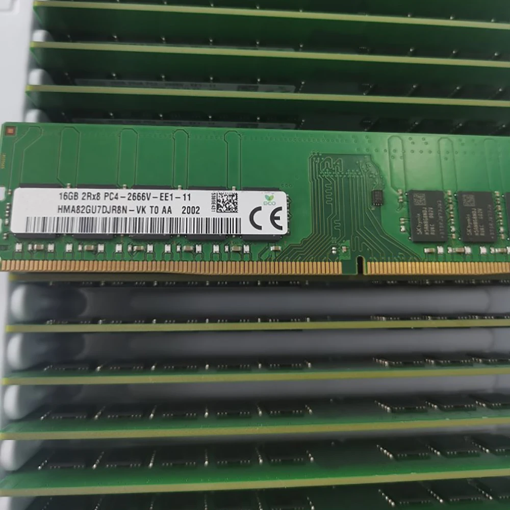 1 PCS HMA82GU7DJR8N-VK HMA82GU7CJR8N-VK 16G 2RX8 PC4-2666V ECC EUDIMM For SKhynix Server RAM