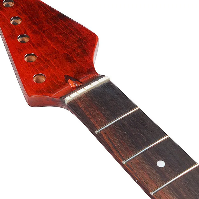 22Frets Tiger Flame Maple With Rosewood Fingerboard DIY Guitar Neck Glossy Paint Musical Instrument Accessories