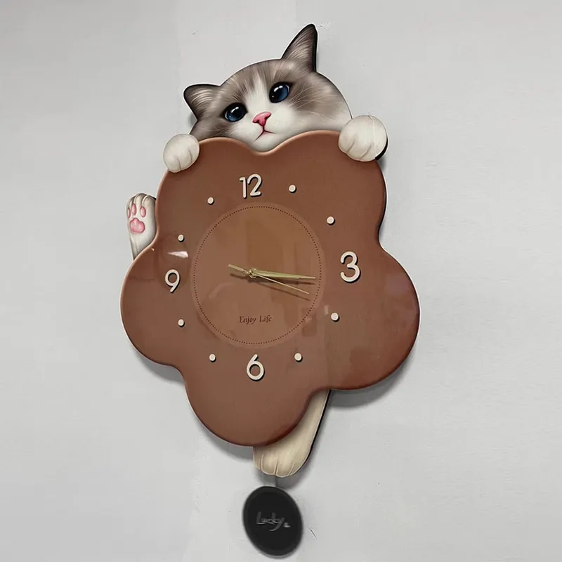 T*-Cartoon Fashion Clock Wall Digital Luxury Living Room Modern Bedrooms Design Wall Clocks Restaurant Horloge Murale Home Decor