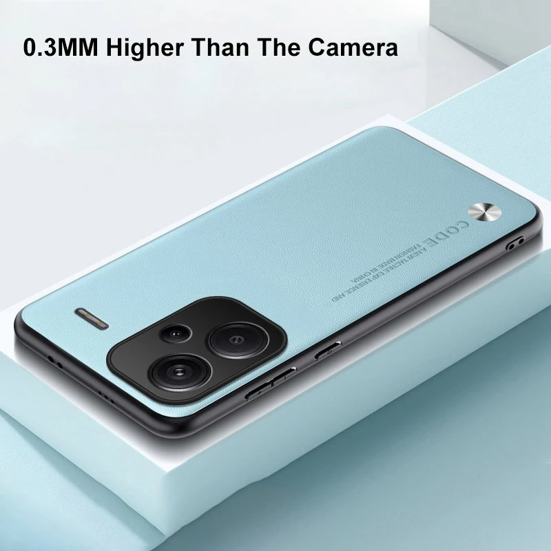 Luxury PU Leather Case For Xiaomi Redmi Note 13 Pro Plus Back Cover Silicone Full Protection Phone Case For Redmi Note 13 Pro+