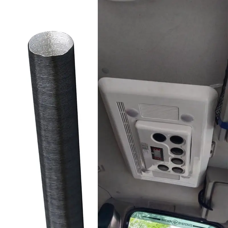2026 New Automotive Grade 60mm Heating Pipe Flame Retardant Aluminum Air Duct For Fuels Heaters Cold Hot Airflows Management