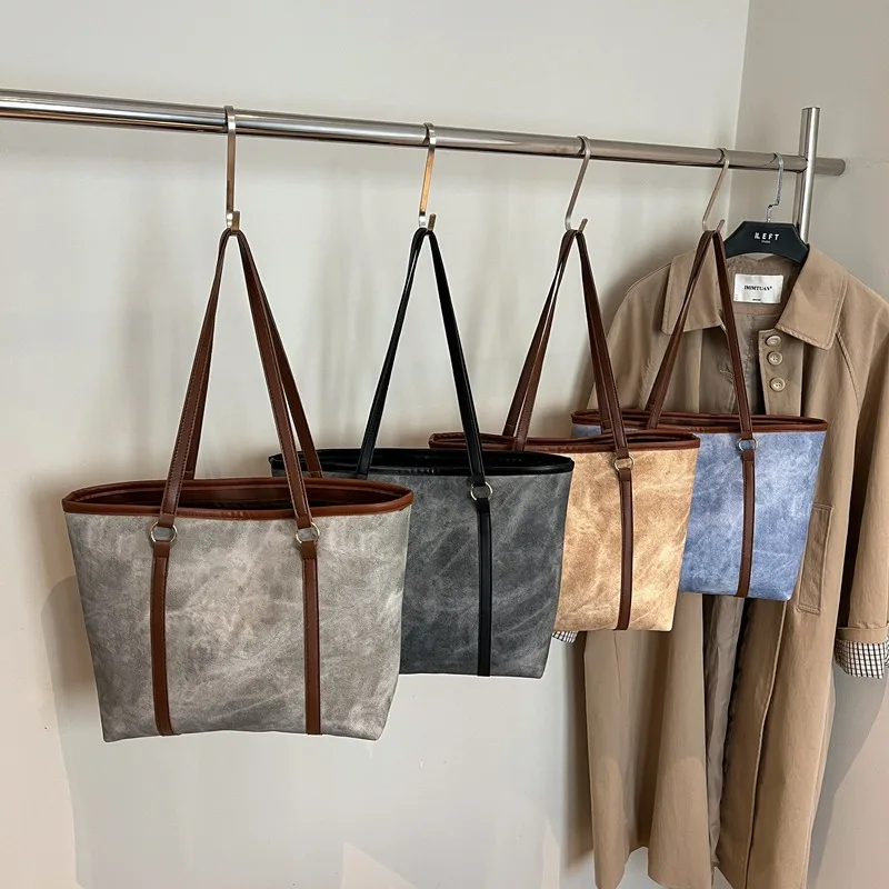 

Tote Bag for Women 2026, Large Capacity Canvas Shoulder Bag, Fashion Casual Work Commuter Purse, Portable Underarm Bag