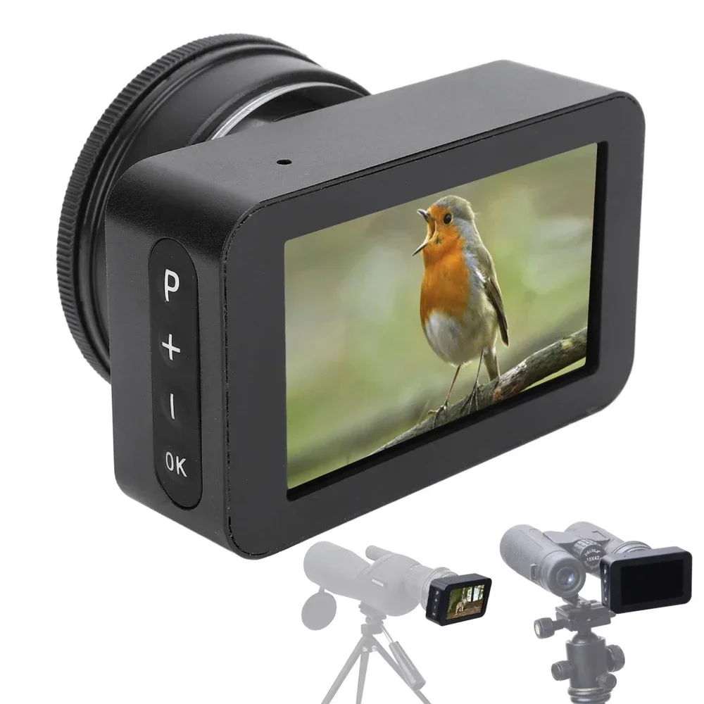 Cámara con oculares de telescopio 4K para astronomía, pantalla a color de 3 pulgadas, oculares electrónicos para astrofotografía, observación de planetas y aves