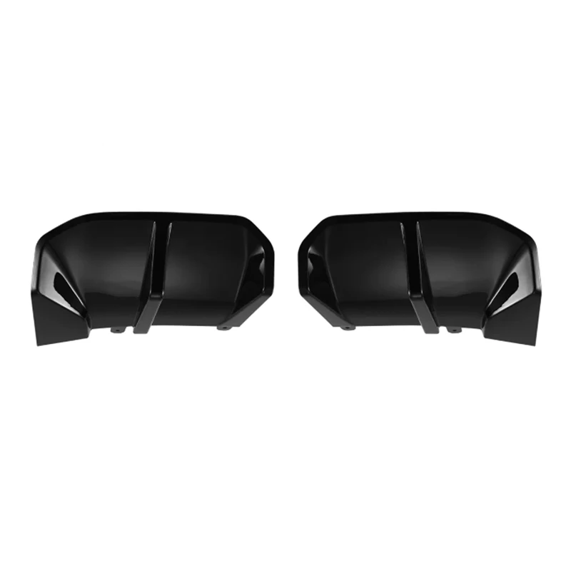 2Pcs Car Tail Rear Lip Spoiler Diffuser Lip Splitter Decorative Sticker For BMW ix3 G08 M Sport 2021 2022 2023 2024