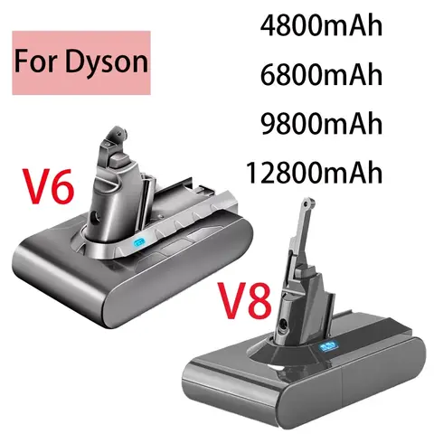 21.6V12800Ah ForDyson Battery Replacement DC62 DC59 DC58 SV03 SV04 SV09 V6 Animal Motorhead V6 Slim V6 Absolute Vacuum Batter