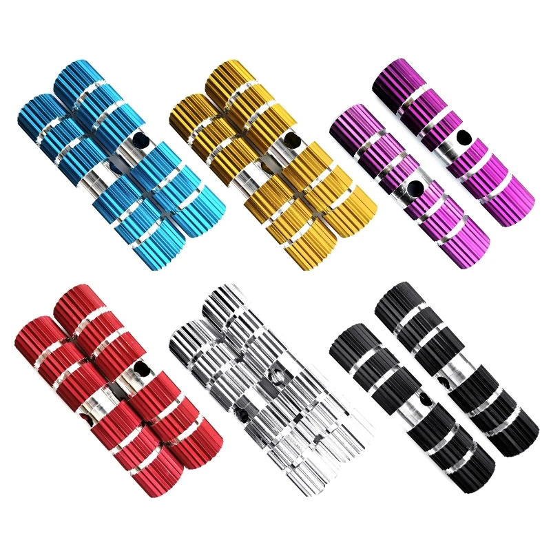 Practical Bike Pegs Mountain Bike Cycling Rear Stunt Pegs Anti-corrosion Aluminum Alloy Foot Pedals for BMX Length 10cm