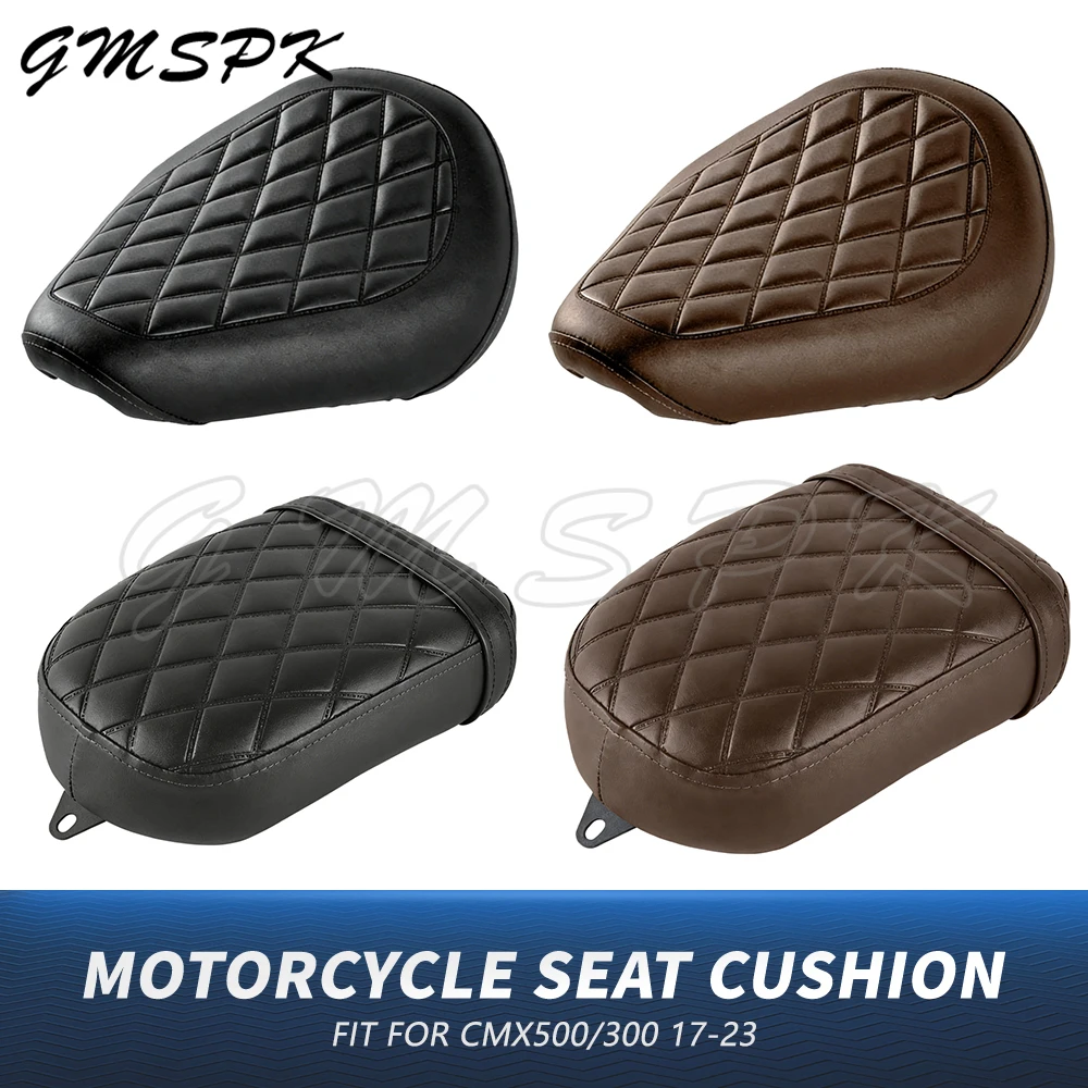 

Black Brown Motorcycle Front Rider Driver Seat Rear Passenger Seat Pad Fit for Honda Rebel CMX500 CMX300 CMX 300/500 2017-2025