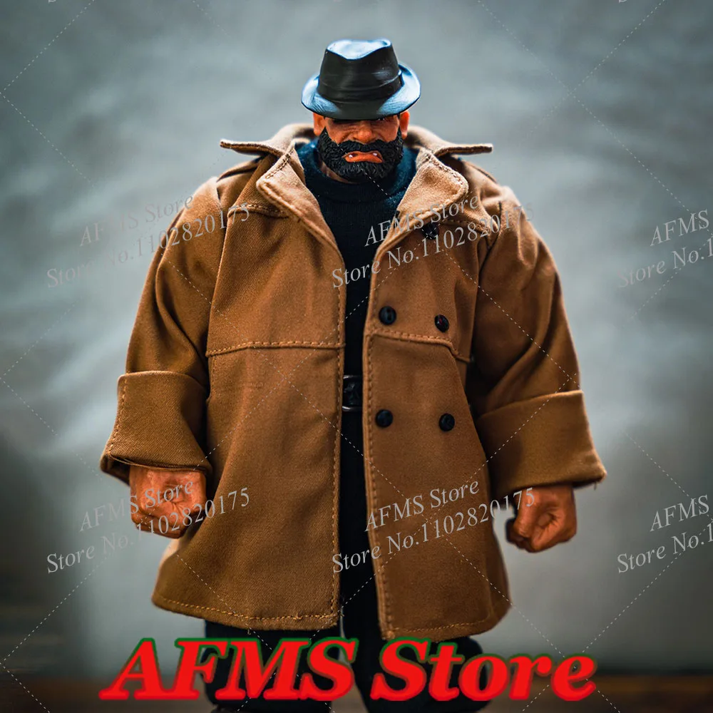 Figura colecionável em escala 1/12, fantástica quatro coisas, casaco ben grimm, corta-vento duplo breasted, adequado para corpo de figura de ação de 6 espaços