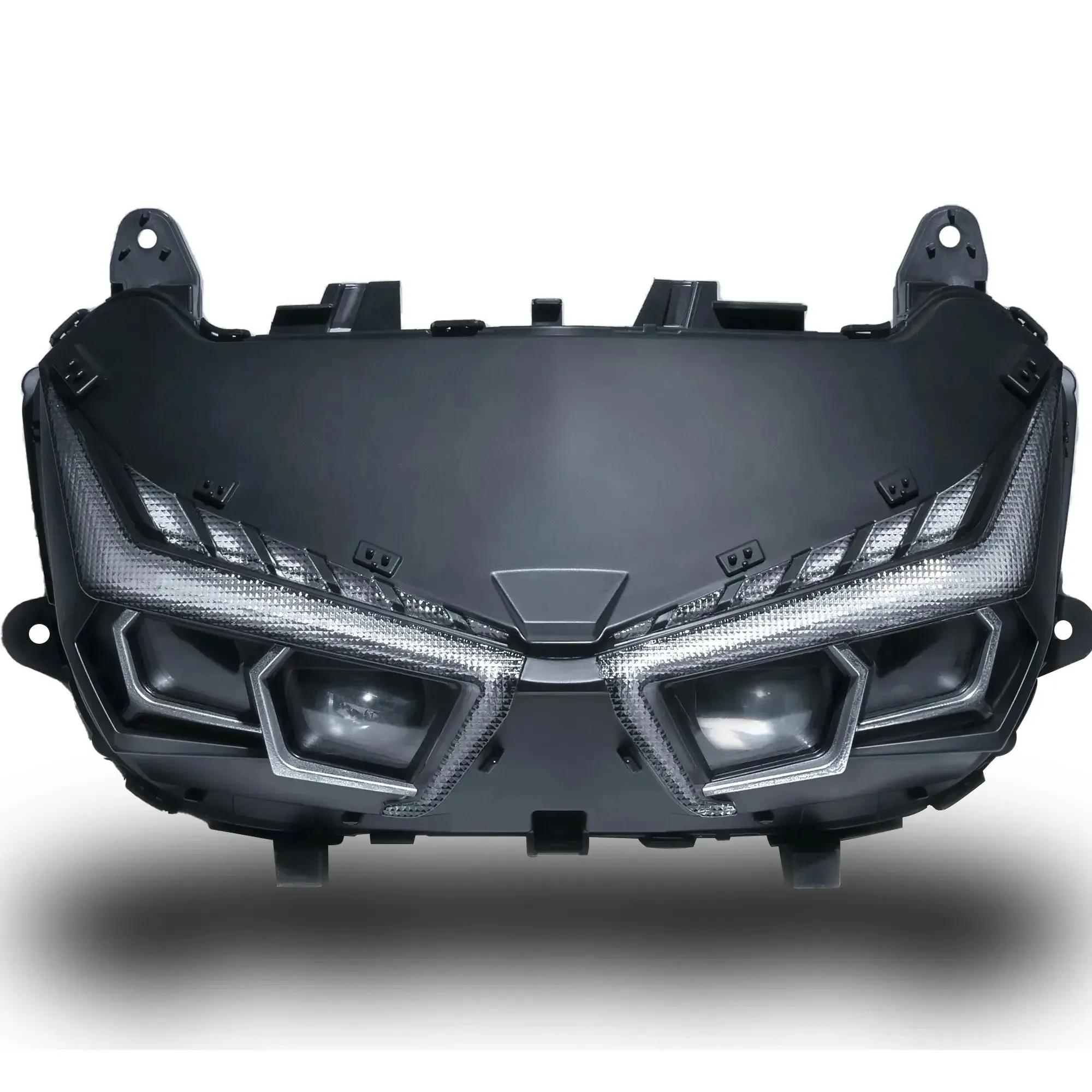 

Premium Natural White LED Headlight 4-Eye Daytime Running Lighting Kit For Yamaha Cygnusx Motorcycle