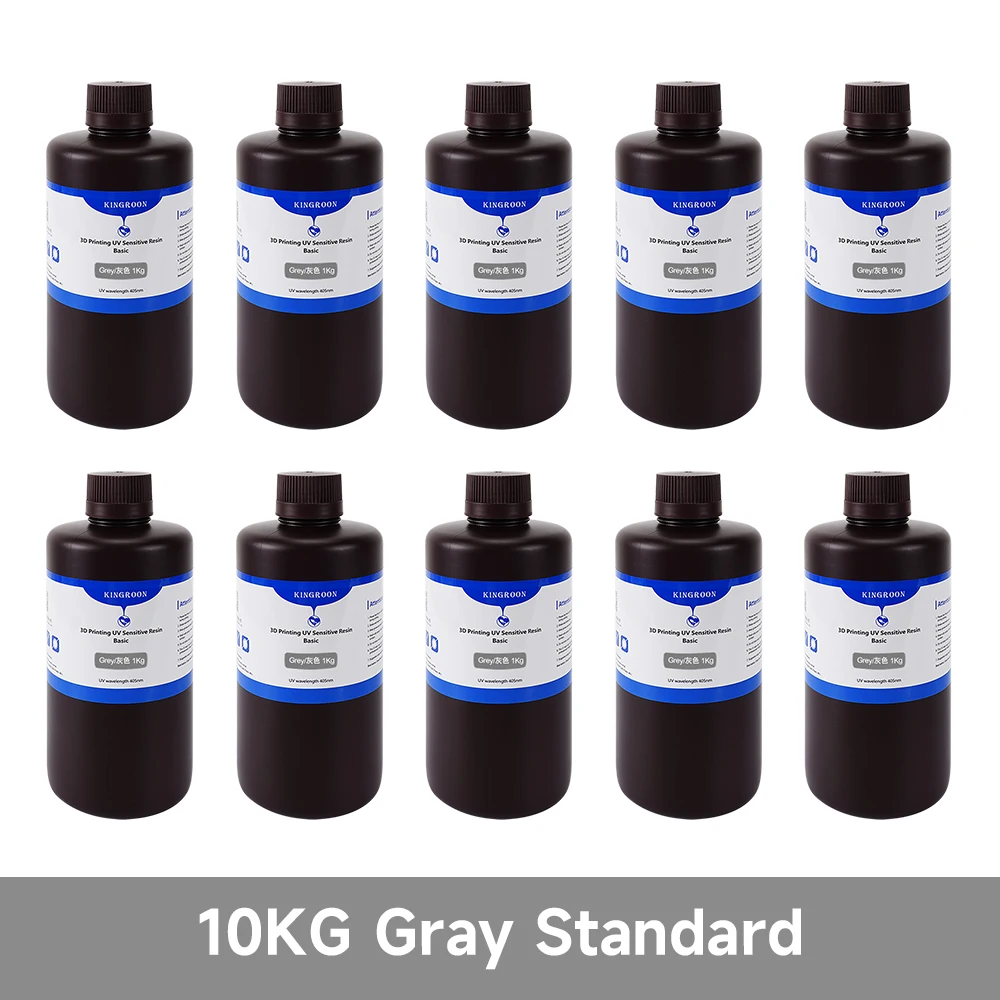 10KG standaard / waterwasbare hars 405nm UV-uitharding Lage geur Lage viscositeit fotopolymeerhars voor hars 3D-printers