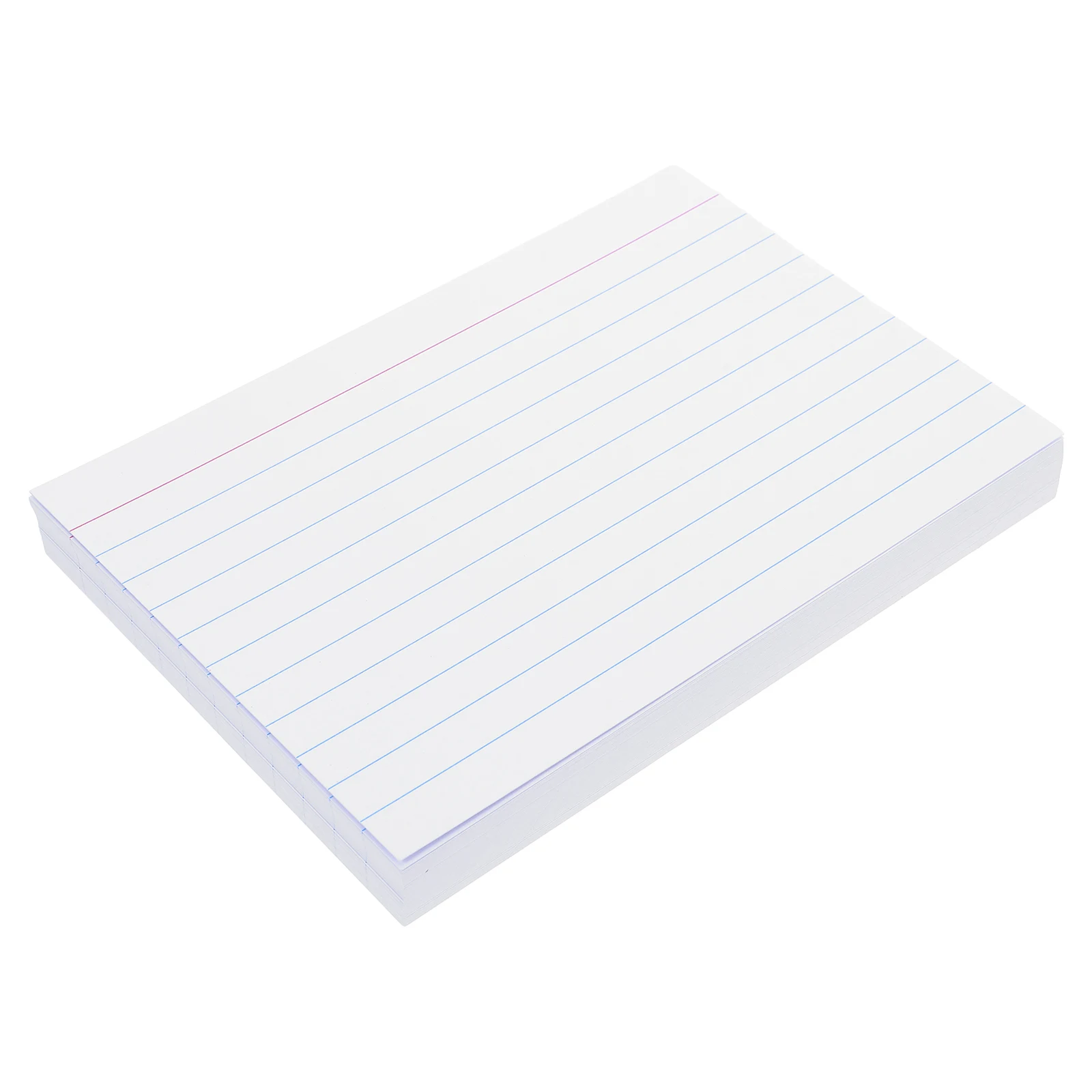 

200pcs Index Card Notepaper: Lined Horizontal Heavy Duty Thick Stock For Study Flashcards Note Taking Exam Office
