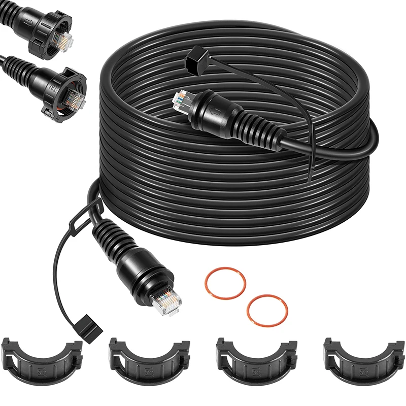 

010-11425-10 Marine Network Cable 20',GMS 10 Cable with Split Connector and Waterproof Cap for Marine RJ45, for Garmin Devices