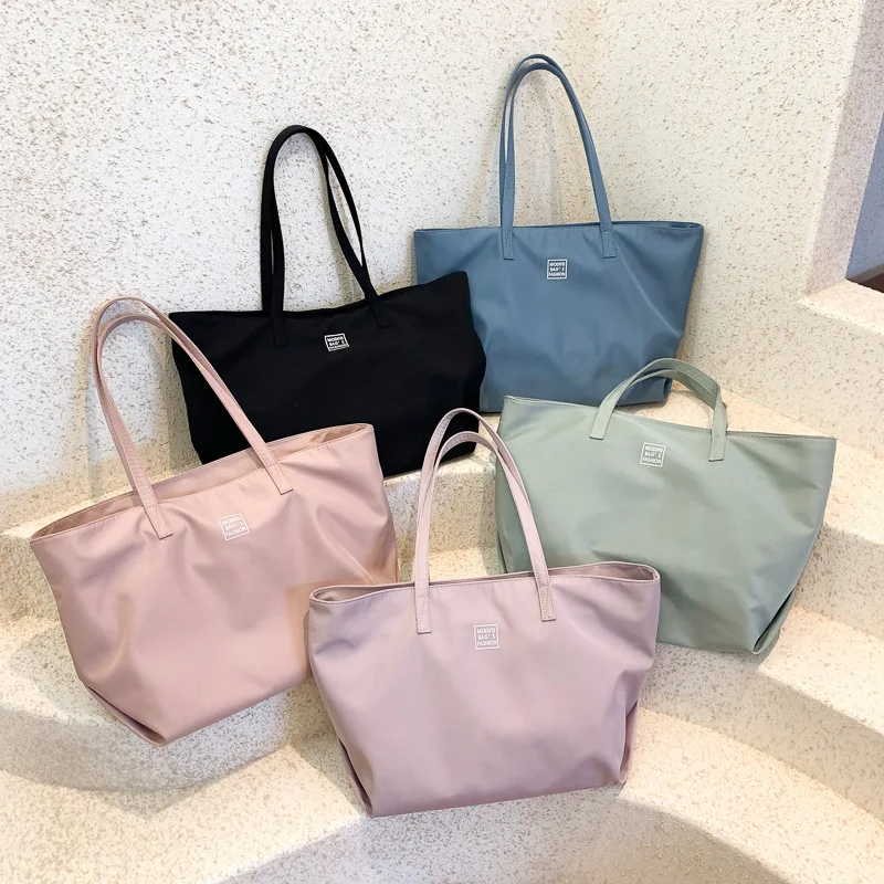 

Nylon Bag for Women, Simple and Large Capacity Single Shoulder Tote Bag, Tote Bag, Single Shoulder Bag