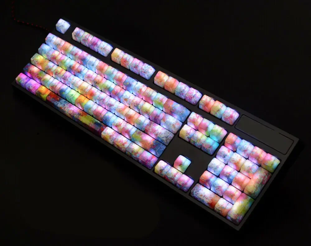 O oem colorido backlit keycaps que pinta o tampão chave para o teclado mecânico da cereja mx