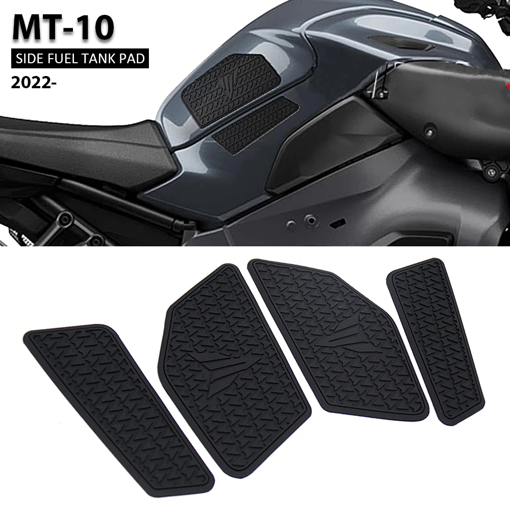 

New Motorcycle For Yamaha MT-10 MT10 mt10 Tankpad Anti-Slip Tank Pad Protection Stickers SIDE TANK PADS Traction Pad 2022 2023