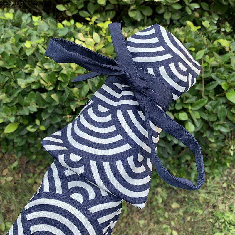 Kendo Sword Bag Bamboe messentas Japanse Aikido Iaido draagtas met riem Houd 2-zwaard katoen