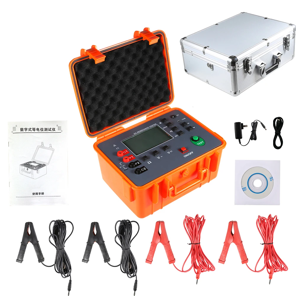 ES3050 Micro Ohmmeter 0.001ohm~30kohm DC Resistance Meter  Equipotential Resistance TesterAR