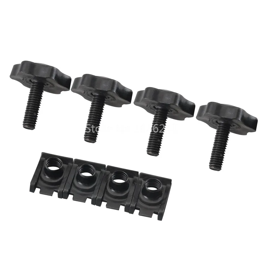 4PCS Motorcycle Saddlebag Locks Mounting Security Theft Deterrent Bracket Hardware Screw Bolt Black For Harley Touring 1993-2016