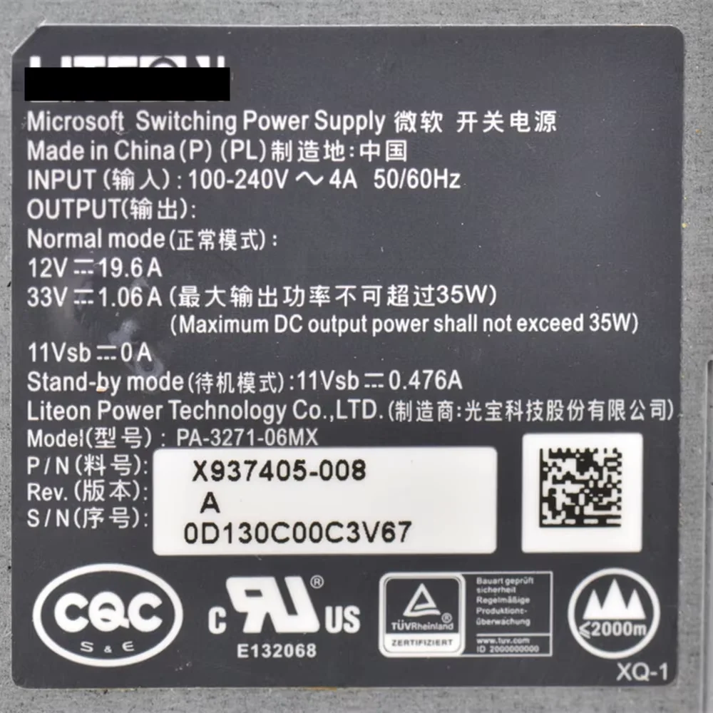 PA-3271-06MX New Original 28Inch 12V 19.6A For Microsoft Surface Studio I5 Switching Power Supply Module Replacement Parts