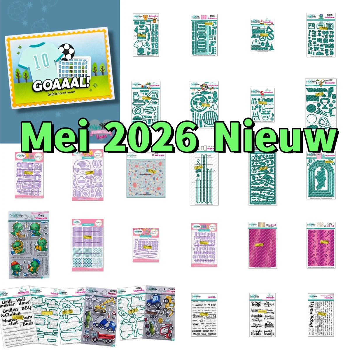 May 2026 New Robot Voetbal Grill Voertuigen Metal Cutting Dies Clear Stamps Hot Foil for DIY Greeting Card Scrapbook Decoration