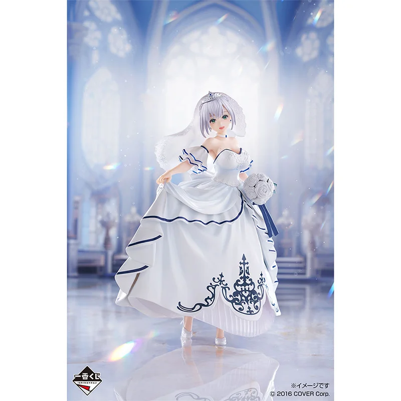 Original Bandai Ichiban Hololive Wedding Dress Style Houshou Marine Shirogane Noel Yukihana Lamy Anime Figure Action Model Toys