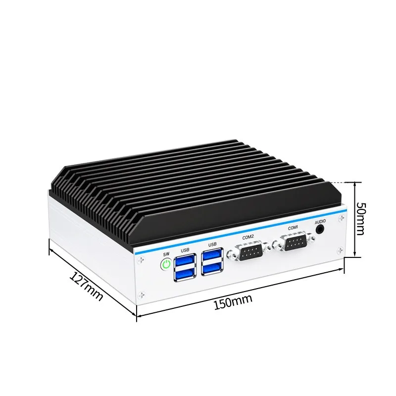 i7 dual network port dual serial port N150/N100 quad-core i5 fanless embedded business office mini host N5095