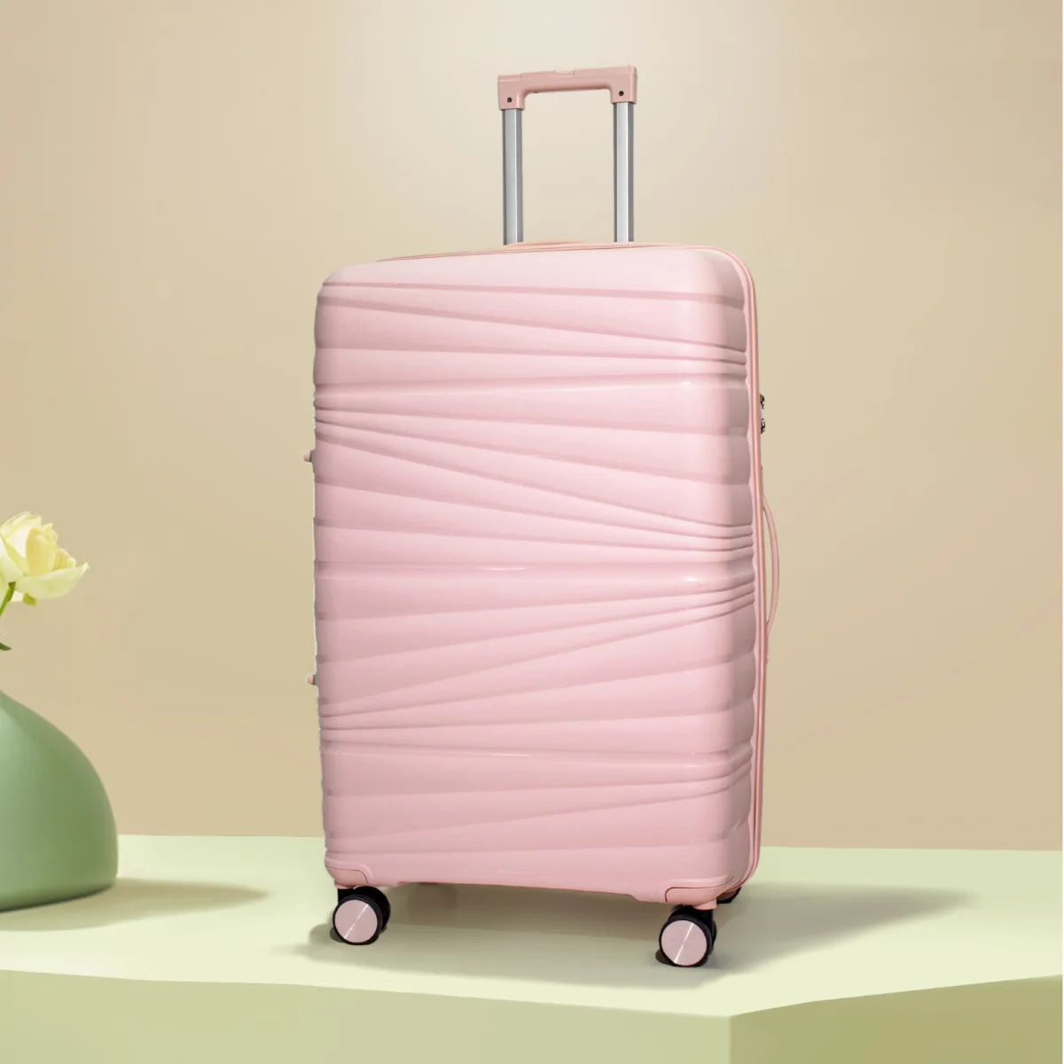 

Легкий очень большой дорожный чемодан большой вместимости с бесшумными универсальными колесами и ручкой, прочный Busin/OL Sle