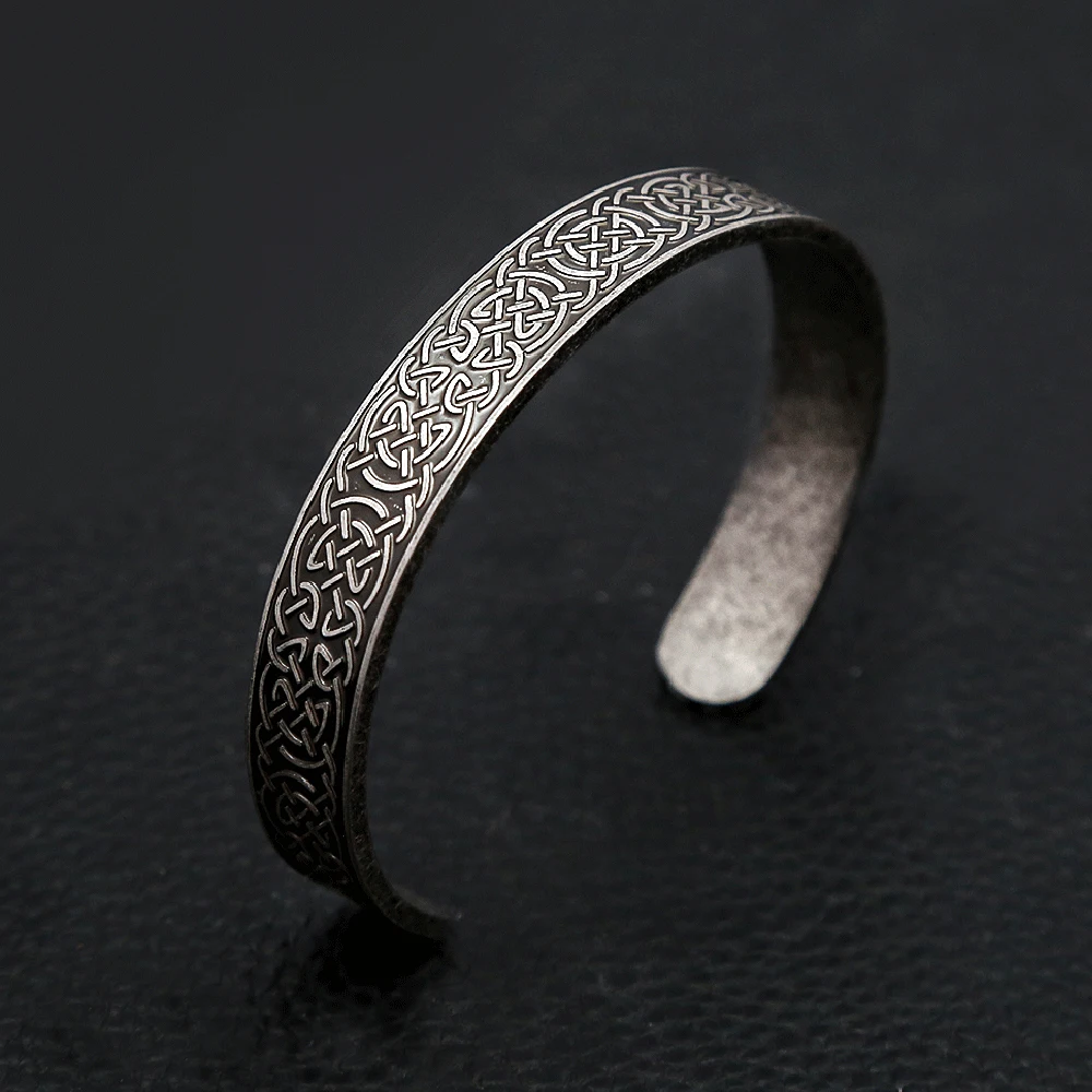 Black Stainless Steel Viking Rune Bracelets For Men Women Retro Viking Tree of Life Bracelet Biker Fashion Jewelry Amulet Gift image 3