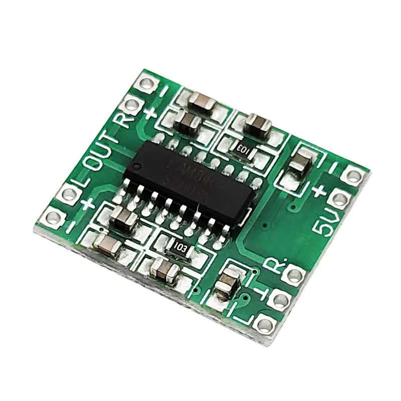 Digital Power Amp Board for PAM8403,Mini 2*3W Class D Amplifier Module,2.5~5V USB Powered for DIY 10pcs