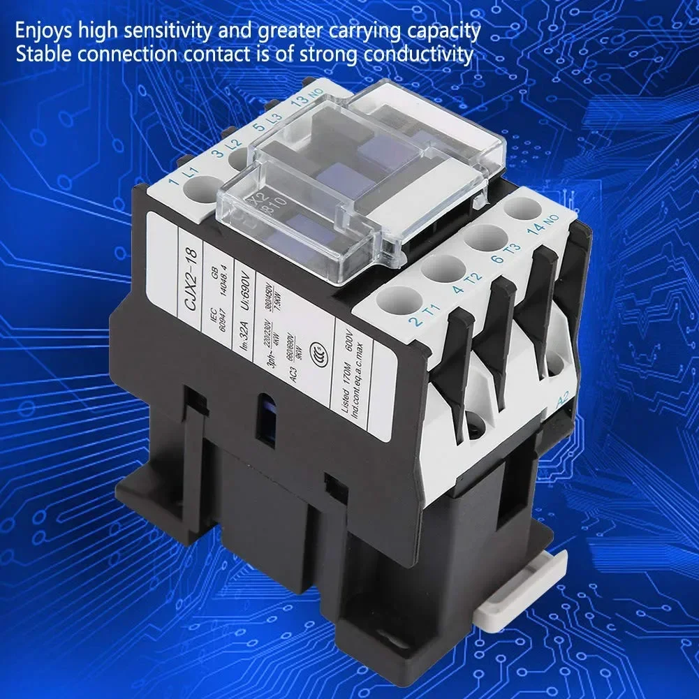 ACコンタクタCJX2-1810, DINレール産業部品,3極交換,24V AC, 32アンペア,50Hz, 660V,アクセサリ,新品